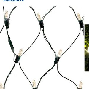 Green and White LED Net Lights